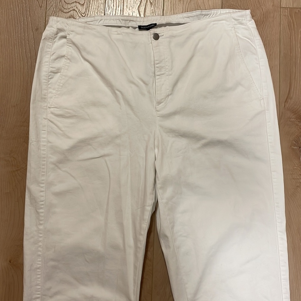 Eileen Fisher White Women's Pants - Picture 4 of 13